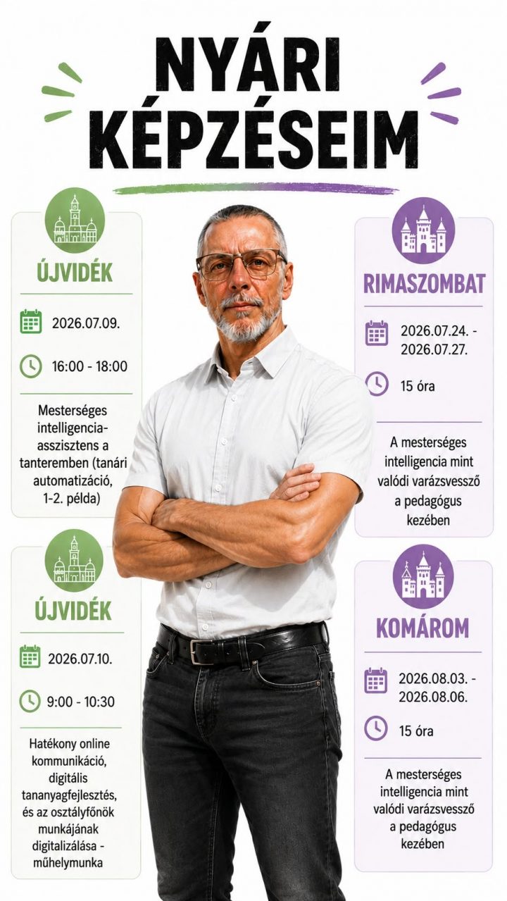 NYÁRI KÉPZÉSEK